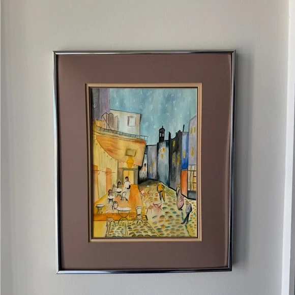 Mid- 20th Century European Street - Framed Original artist Signed -IRA Day- - Picture 7 of 7